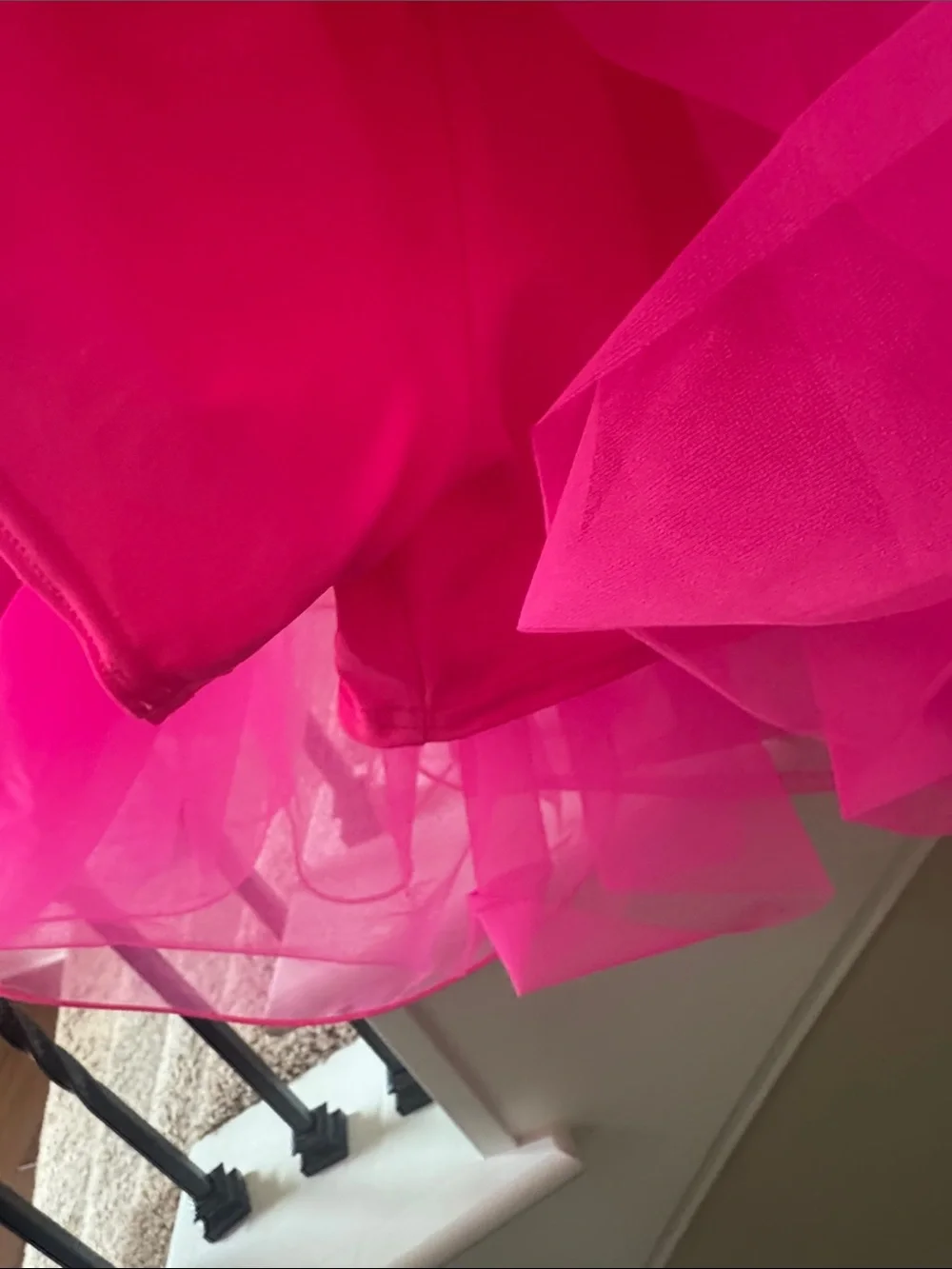 Weissman Hot Pink Polka Dot Tulle Dance Costume
